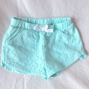 ⭐️3 for $10  Cat & Jack Sea foam Eyelet Shorts